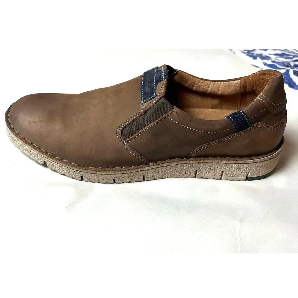 Josef Seibel | Men's Size 42 Ruben Slip-On Brown Leather Loafer